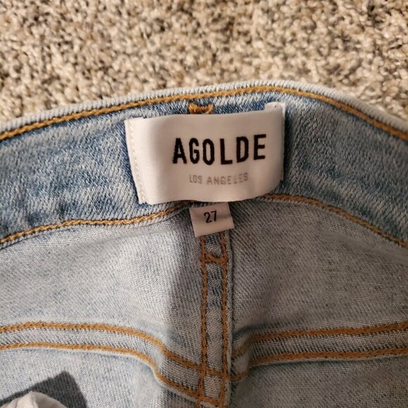 Agolde Light Blue Ankle & Cropped Jeans - Picture 3 of 4